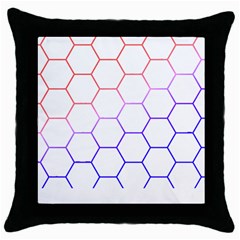 Abstract T- Shirt Honeycomb Pattern T- Shirt Throw Pillow Case (black) by EnriqueJohnson