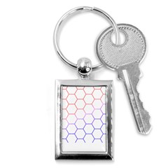 Abstract T- Shirt Honeycomb Pattern T- Shirt Key Chain (rectangle) by EnriqueJohnson