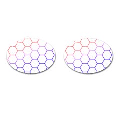 Abstract T- Shirt Honeycomb Pattern T- Shirt Cufflinks (oval) by EnriqueJohnson