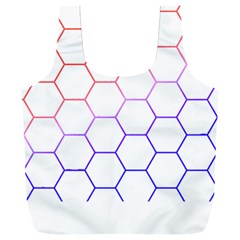 Abstract T- Shirt Honeycomb Pattern T- Shirt Full Print Recycle Bag (xxl) by EnriqueJohnson