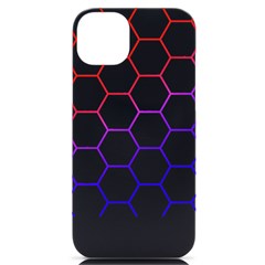 Abstract T- Shirt Honeycomb Pattern T- Shirt Iphone 14 Plus Black Uv Print Case by EnriqueJohnson