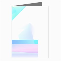 Abstract T- Shirt Minimalistic Abstract Northern Lights T- Shirt Greeting Card