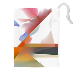 Abstract T- Shirt Pink Colorful Abstract Minimalism T- Shirt Drawstring Pouch (4xl) by EnriqueJohnson