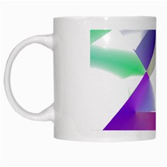 Abstract T- Shirt Purple Northern Lights Colorful Abstract T- Shirt White Mug by EnriqueJohnson