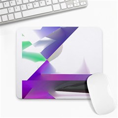 Abstract T- Shirt Purple Northern Lights Colorful Abstract T- Shirt Large Mousepad by EnriqueJohnson