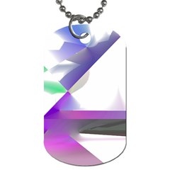 Abstract T- Shirt Purple Northern Lights Colorful Abstract T- Shirt Dog Tag (one Side) by EnriqueJohnson