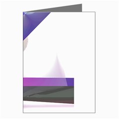 Abstract T- Shirt Purple Northern Lights Colorful Abstract T- Shirt Greeting Card by EnriqueJohnson