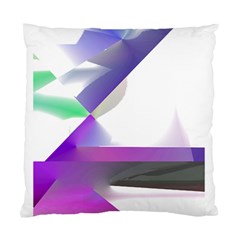 Abstract T- Shirt Purple Northern Lights Colorful Abstract T- Shirt Standard Cushion Case (one Side) by EnriqueJohnson