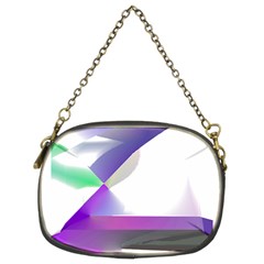 Abstract T- Shirt Purple Northern Lights Colorful Abstract T- Shirt Chain Purse (two Sides) by EnriqueJohnson