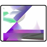 Abstract T- Shirt Purple Northern Lights Colorful Abstract T- Shirt Fleece Blanket (Medium) 60 x50  Blanket Front