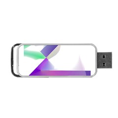 Abstract T- Shirt Purple Northern Lights Colorful Abstract T- Shirt Portable Usb Flash (one Side) by EnriqueJohnson