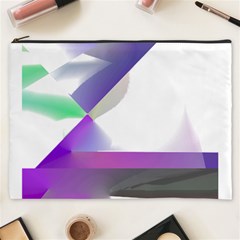 Abstract T- Shirt Purple Northern Lights Colorful Abstract T- Shirt Cosmetic Bag (xxxl) by EnriqueJohnson