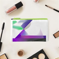 Abstract T- Shirt Purple Northern Lights Colorful Abstract T- Shirt Cosmetic Bag (xs) by EnriqueJohnson