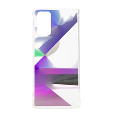 Abstract T- Shirt Purple Northern Lights Colorful Abstract T- Shirt Samsung Galaxy Note 20 Tpu Uv Case