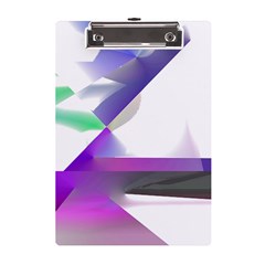 Abstract T- Shirt Purple Northern Lights Colorful Abstract T- Shirt A5 Acrylic Clipboard by EnriqueJohnson