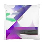 Abstract T- Shirt Purple Northern Lights Colorful Abstract T- Shirt Standard Cushion Case (Two Sides) Front