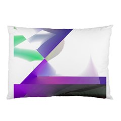 Abstract T- Shirt Purple Northern Lights Colorful Abstract T- Shirt Pillow Case by EnriqueJohnson