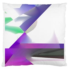 Abstract T- Shirt Purple Northern Lights Colorful Abstract T- Shirt Large Cushion Case (one Side) by EnriqueJohnson