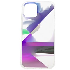 Abstract T- Shirt Purple Northern Lights Colorful Abstract T- Shirt Iphone 12 Pro Max Tpu Uv Print Case