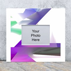 Abstract T- Shirt Purple Northern Lights Colorful Abstract T- Shirt White Wall Photo Frame 5  X 7  by EnriqueJohnson