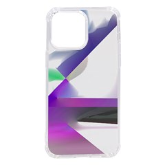 Abstract T- Shirt Purple Northern Lights Colorful Abstract T- Shirt Iphone 14 Pro Max Tpu Uv Print Case