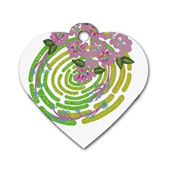 Abstract T- Shirt Tropical World T- Shirt Dog Tag Heart (one Side) by EnriqueJohnson