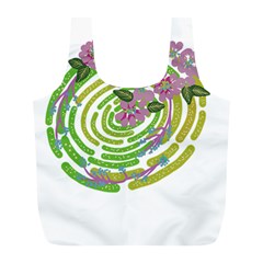 Abstract T- Shirt Tropical World T- Shirt Full Print Recycle Bag (l) by EnriqueJohnson