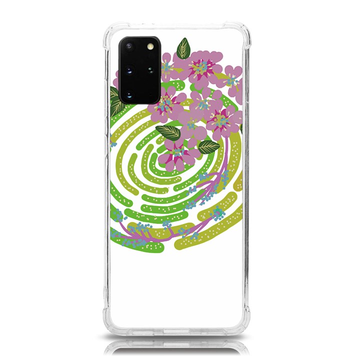 Abstract T- Shirt Tropical World T- Shirt Samsung Galaxy S20Plus 6.7 Inch TPU UV Case