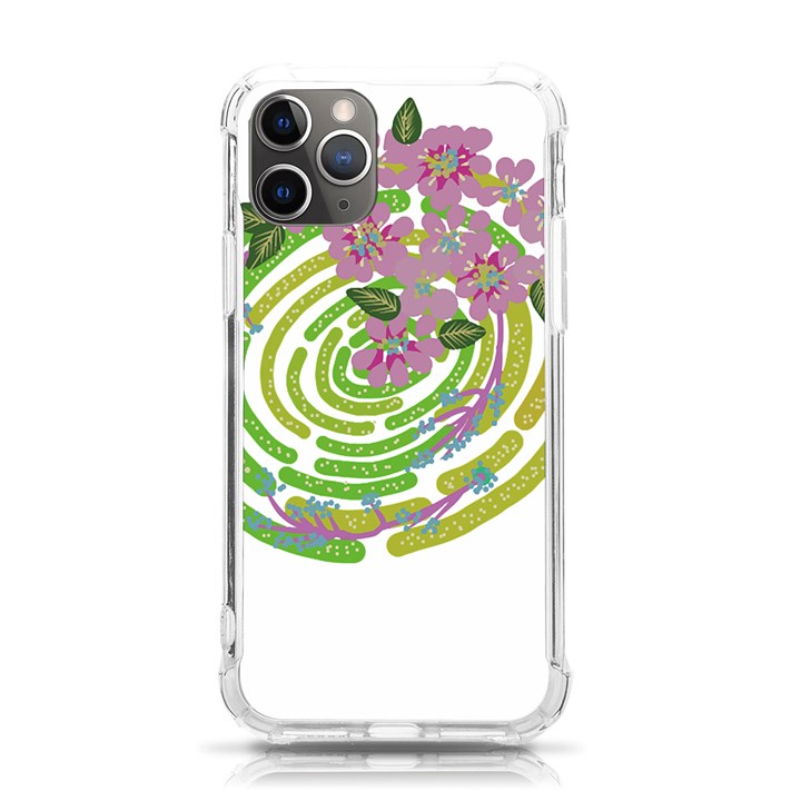 Abstract T- Shirt Tropical World T- Shirt iPhone 11 Pro 5.8 Inch TPU UV Print Case