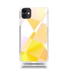 Abstract T- Shirt Yellow Chess Cell Abstract Pattern T- Shirt Iphone 11 Tpu Uv Print Case by EnriqueJohnson