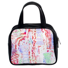 Abstractart T- Shirt Abstract Forest In Pink T- Shirt Classic Handbag (two Sides) by EnriqueJohnson