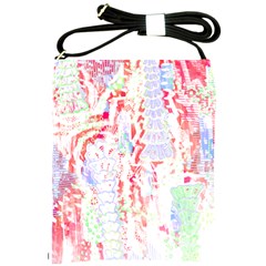 Abstractart T- Shirt Abstract Forest In Pink T- Shirt Shoulder Sling Bag by EnriqueJohnson