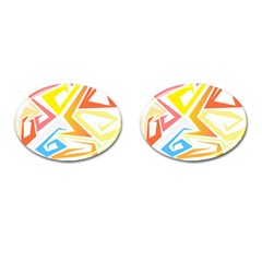 African Patterns T- Shirt Africa Is My Dna T- Shirt Cufflinks (oval) by EnriqueJohnson