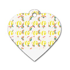 Animal T- Shirt Funny Unique Animal Dog Tag Heart (two Sides) by EnriqueJohnson