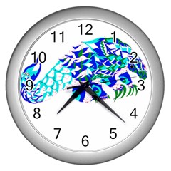 Armadillo T- Shirtthe Magnificent Armored Pangolin Ecopop Art T- Shirt Wall Clock (silver)