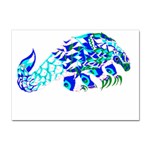 Armadillo T- Shirtthe Magnificent Armored Pangolin Ecopop Art T- Shirt Sticker A4 (10 pack) Front