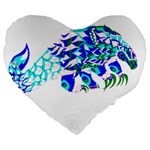 Armadillo T- Shirtthe Magnificent Armored Pangolin Ecopop Art T- Shirt Large 19  Premium Heart Shape Cushions Front