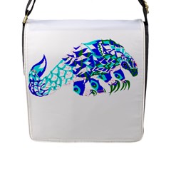 Armadillo T- Shirtthe Magnificent Armored Pangolin Ecopop Art T- Shirt Flap Closure Messenger Bag (l) by EnriqueJohnson