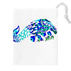 Armadillo T- Shirtthe Magnificent Armored Pangolin Ecopop Art T- Shirt Drawstring Pouch (4xl) by EnriqueJohnson