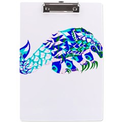 Armadillo T- Shirtthe Magnificent Armored Pangolin Ecopop Art T- Shirt A4 Acrylic Clipboard by EnriqueJohnson