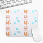 Australian Shepherd Dog Pattern T- Shirt Australian Shepherd Dog Cute Pattern T- Shirt (2) Large Mousepad Front