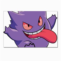 Purple Funny Monster Postcards 5  X 7  (pkg Of 10) by Sarkoni