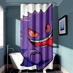 Purple Funny Monster Shower Curtain 36  X 72  (stall)  by Sarkoni