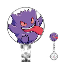 Purple Funny Monster Stainless Steel Nurses Watch by Sarkoni