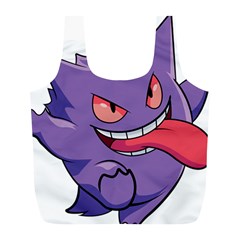 Purple Funny Monster Full Print Recycle Bag (l)