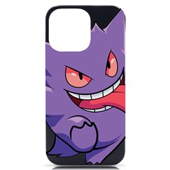 Purple Funny Monster Iphone 14 Pro Max Black Uv Print Case by Sarkoni