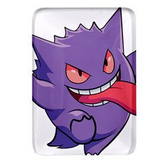 Purple Funny Monster Rectangular Glass Fridge Magnet (4 Pack) by Sarkoni