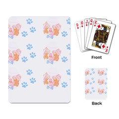 Australian Shepherd Dog Pattern T- Shirt Australian Shepherd Dog Cute Pattern T- Shirt Playing Cards Single Design (rectangle) by EnriqueJohnson