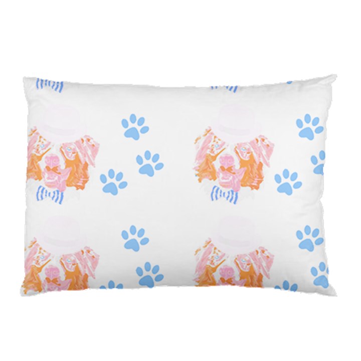 Australian Shepherd Dog Pattern T- Shirt Australian Shepherd Dog Cute Pattern T- Shirt Pillow Case (Two Sides)