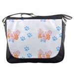 Australian Shepherd Dog Pattern T- Shirt Australian Shepherd Dog Cute Pattern T- Shirt Messenger Bag Front